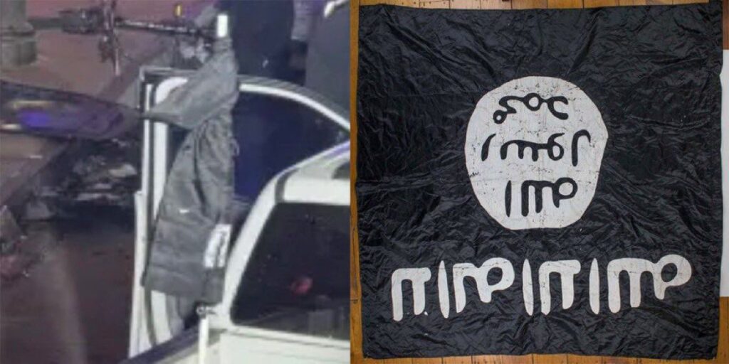 Video: Americans Believe Isis Flag Is The Black Flag Wrapped At The Back Of The Ford F-150 Lightning Pickup Truck With Texas Plate Number Of Lz 1575 After He Rammed Into Crowd Of People On Bourbon Street, New Orleans 4 20250101 1554425403280213006705494 1024x512 2