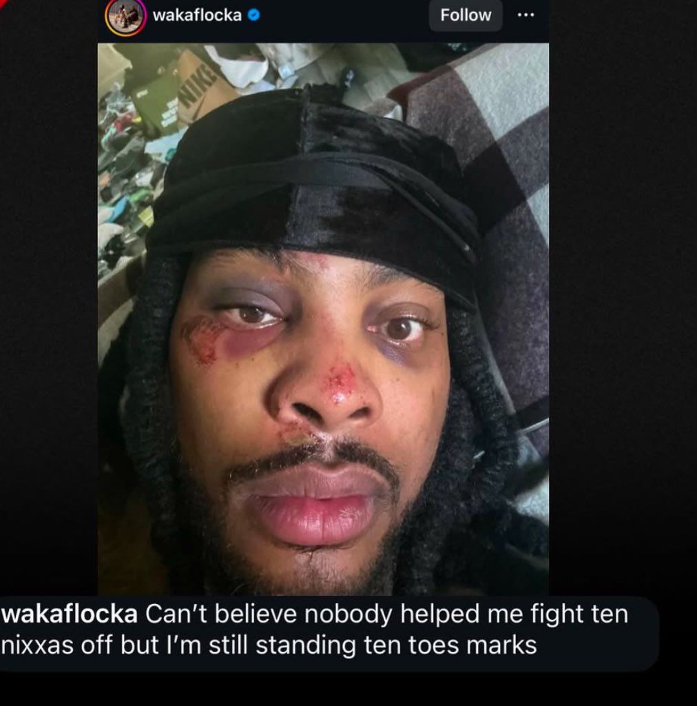 Video: Nobody Helped As 10 Guys Whooped Waka Flocka Flame Ass While Caught Lacking 1 20250102 0735556672060133704802798 2