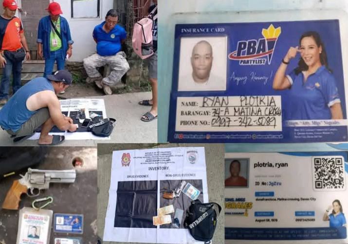 Photo: Nograles Supporter, Ryan Plotria, Arrested In Buy-Bust Operation For Violation Of R.a. 10591 In Relation To The Omnibus Election Code On Purok Conception Road In Davao City 5 incollage 20250122 0805353624355659502159081501 2