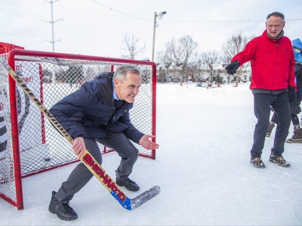 Photo: Outrage As Mark Carney Seen Wearing $2K Zegna Sneakers While Playing Hockey 2 20250212 1029244727695295920624472 1024x767 2