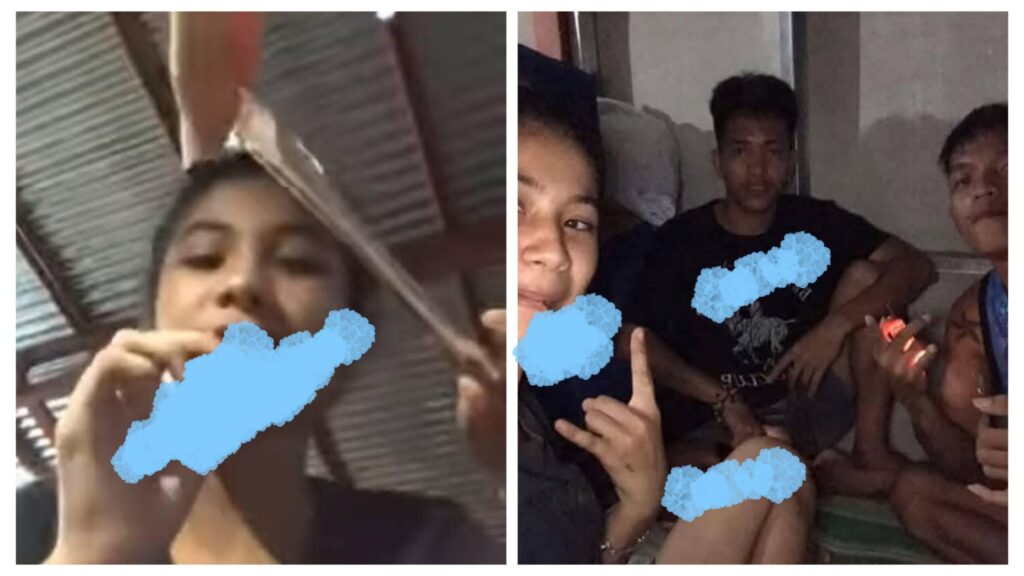 Video: Filipino Youths Roar To Belinda Larita With Two Guys Smoking Shabu Weed In An Uncompleted Building 5 incollage 20250206 094957260423282477147104653 1024x576 2