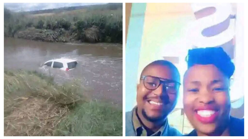 Photo: Journalist Confirmed Couple, Mxolisi Sive With His Wife Nomhlanganiso Prudence Mpungose, Found Dead In Their Hyundai I10 In Klipvalley River Mofolo Near Sasol Garage 1 incollage 20250212 1616396147438879094702745111 1024x576 2