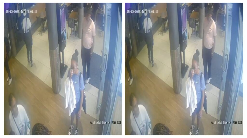 Video: Elderly Man Who Is A Stranger Stole A Woman'S Phone After Touching Her At Steers In Hatfield In Viral Cctv 1 incollage 20250514 1519530044728137628943988713 1024x576 2