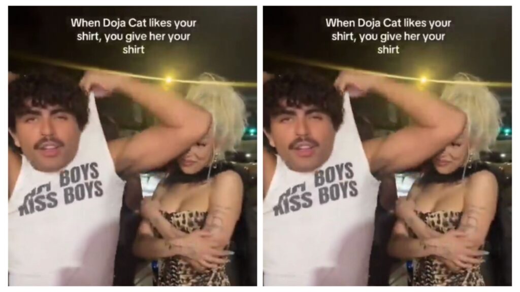 Video: Doja Cat Deleted Twitter Post Of Her Saying She Threw Fan, Pablo Tamayo, Musty Ass Shirt 1 incollage 20250614 1038192246712320645854324155 1024x576 2