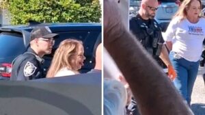 Video: Mary Moriarty Sticking Out Her Tongue After Getting Arrested During No King Protest 3 17609069821194791031490113026752