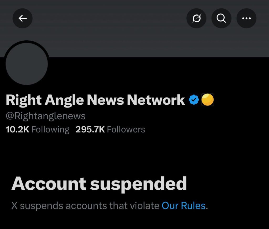 Photo: Right Angle News Network Got Suspended On X After He Told Jim Stewartson Antifascist To Kill Himself In Dm: Kill Yourself Faggot 1 20251002 2107264938635576525388602 1024x873 2